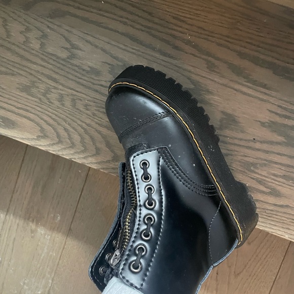 doc martens zip up black platform boots - Picture 2 of 2